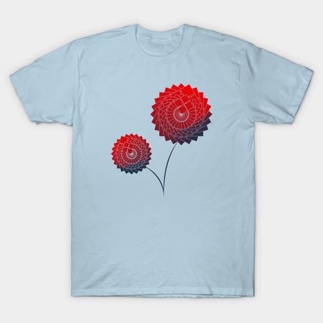 New Edge Flowers T-Shirt by i2studio